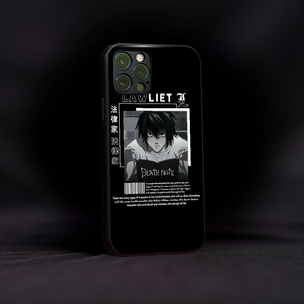 Lawliet Death Note Glass Case CASIME