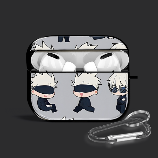 Satoru Gojo Pattern Glossy AirPods Case
