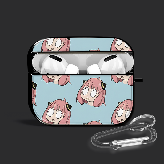 Anya Forger Pattern Glossy AirPods Case