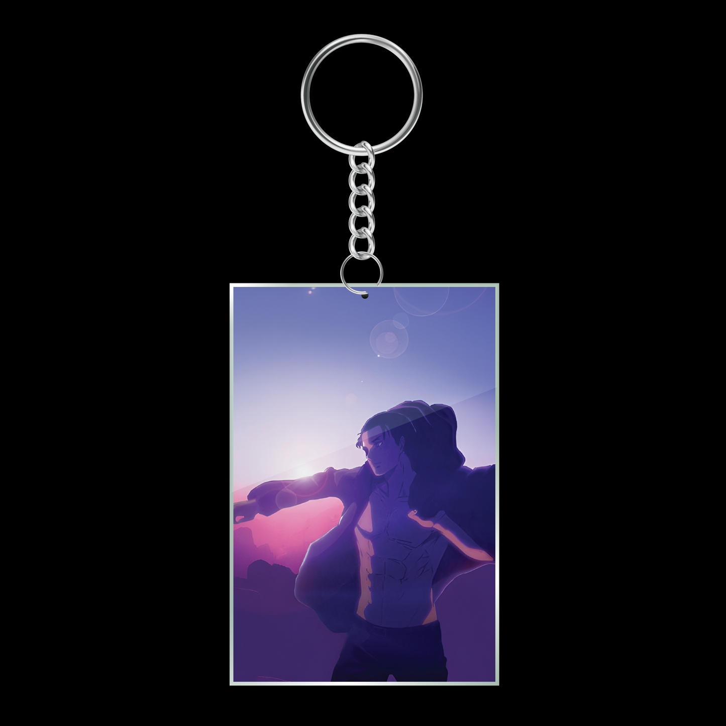 Cool Eren Yeager Keychain