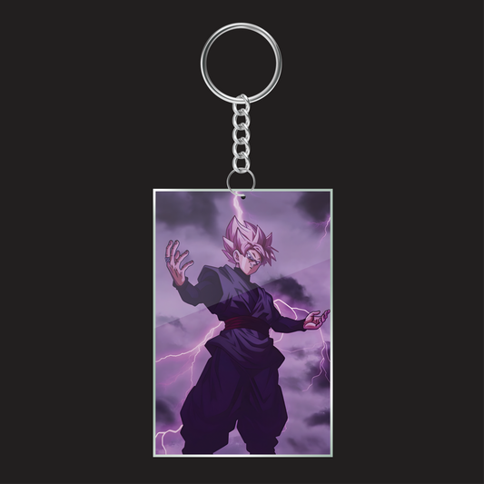 Black Goku Dragon Ball Art Keychain