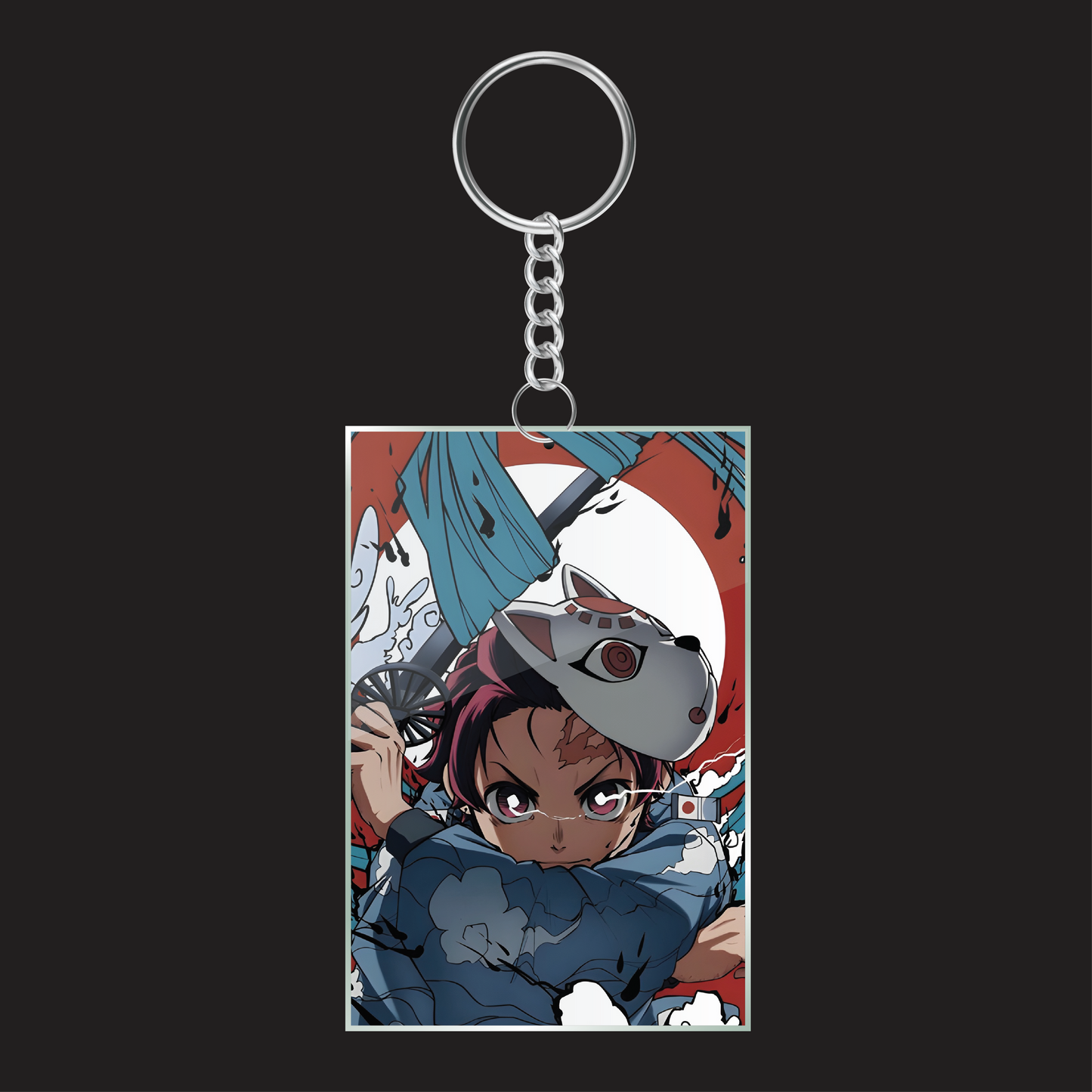 Tanjiro Anime Art Keychain