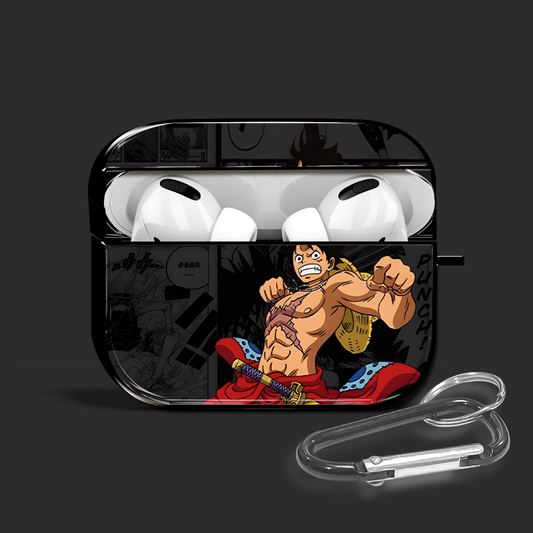 One Piece Luffy Glossy AirPods Case