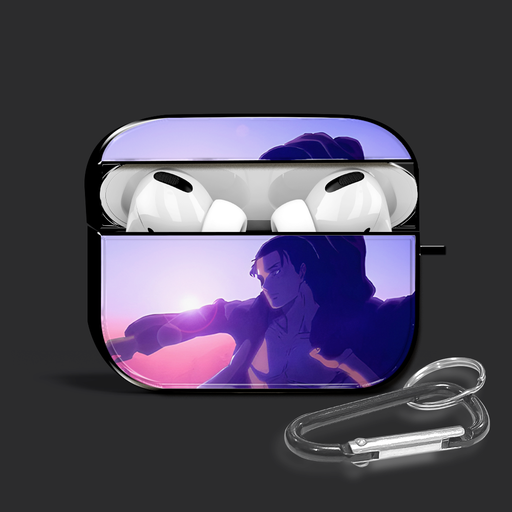 Cool Eren Yeager Glossy AirPods Case