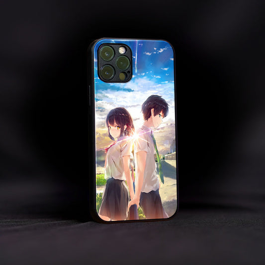 Your Name Couple Glass Case