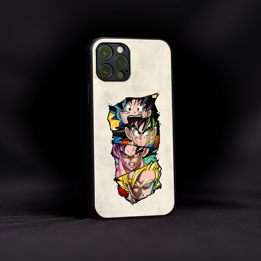 Iconic Faces of DBZ Glass Case