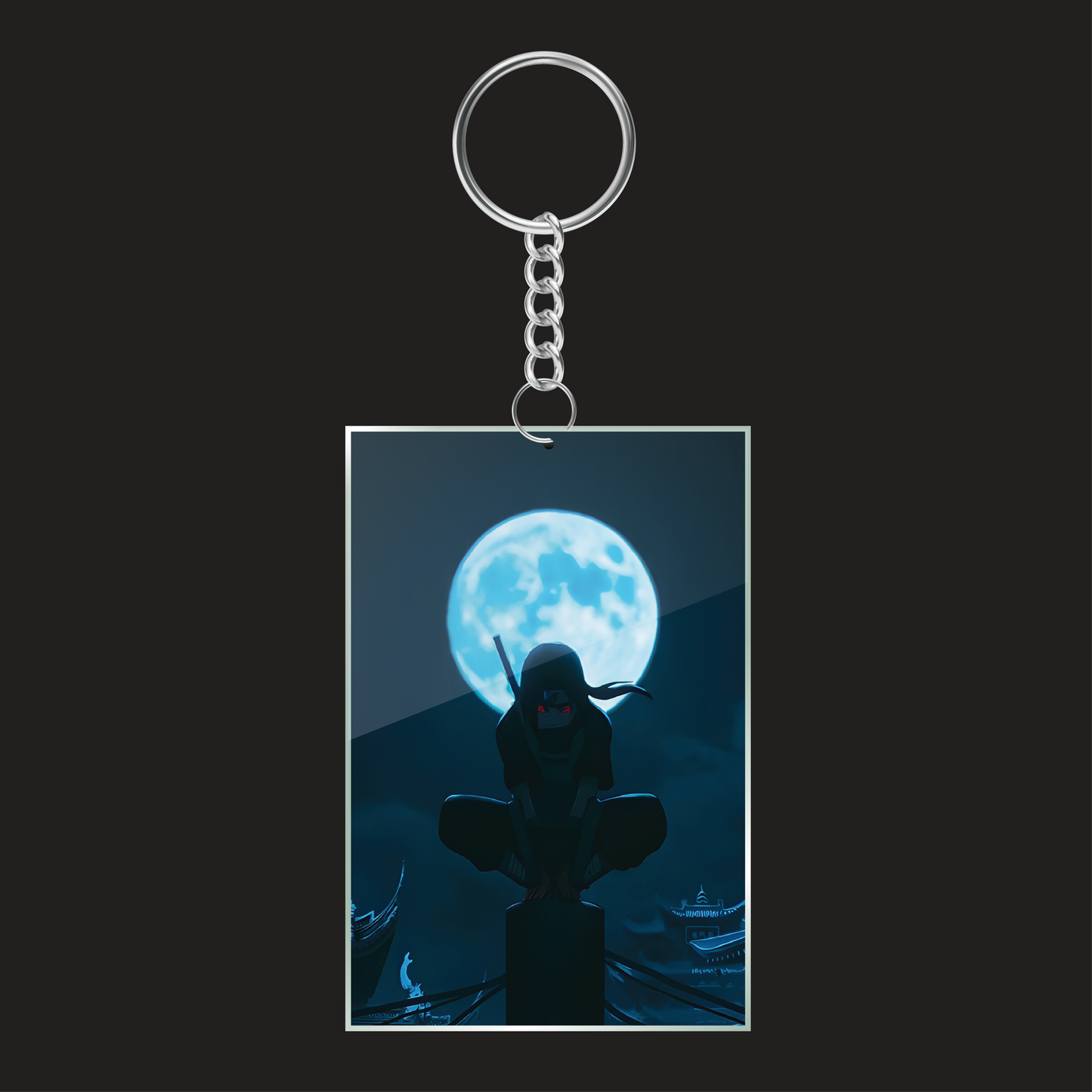 Itachi Uchiha Blue Moon Keychain