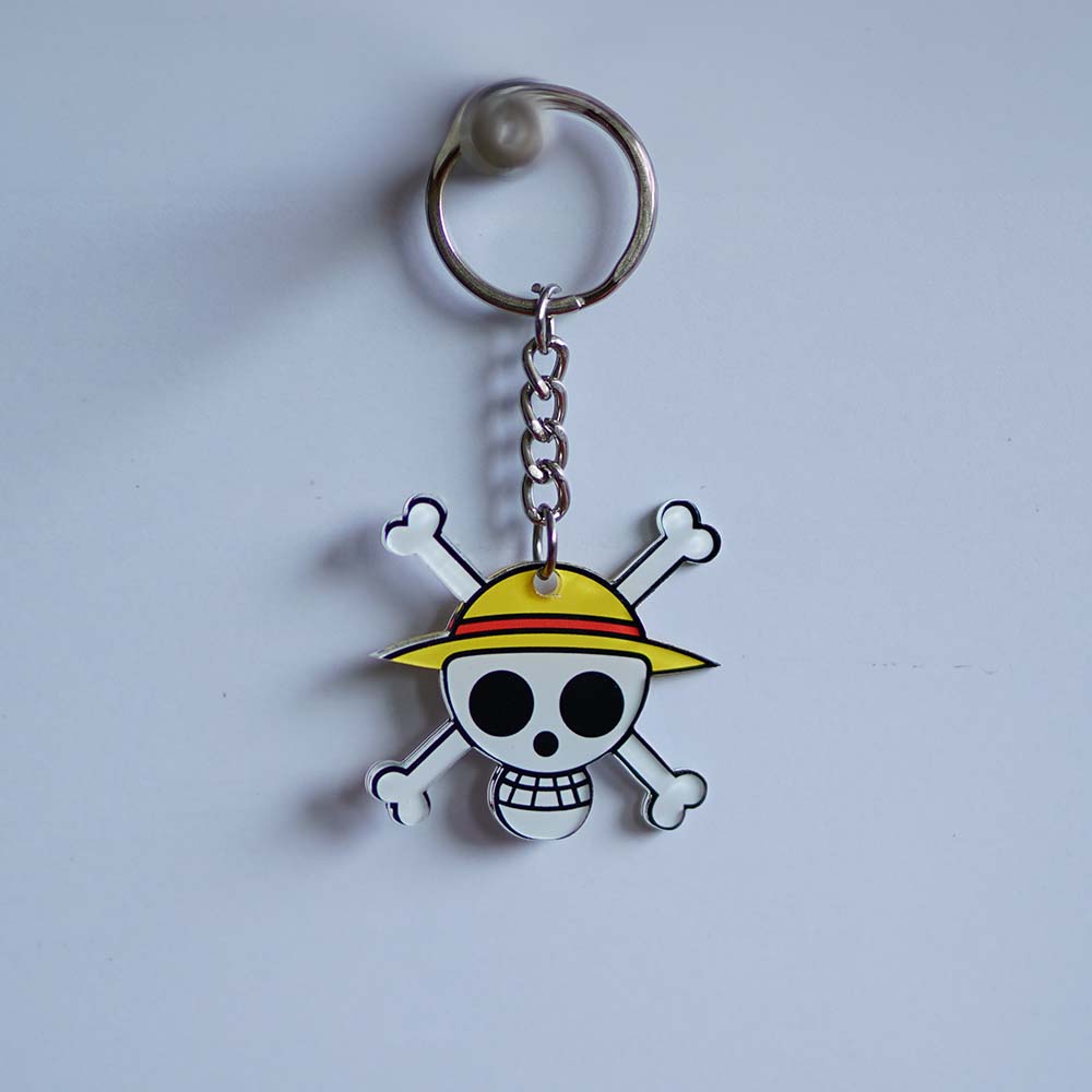 Pirate Flag Logo Keychain