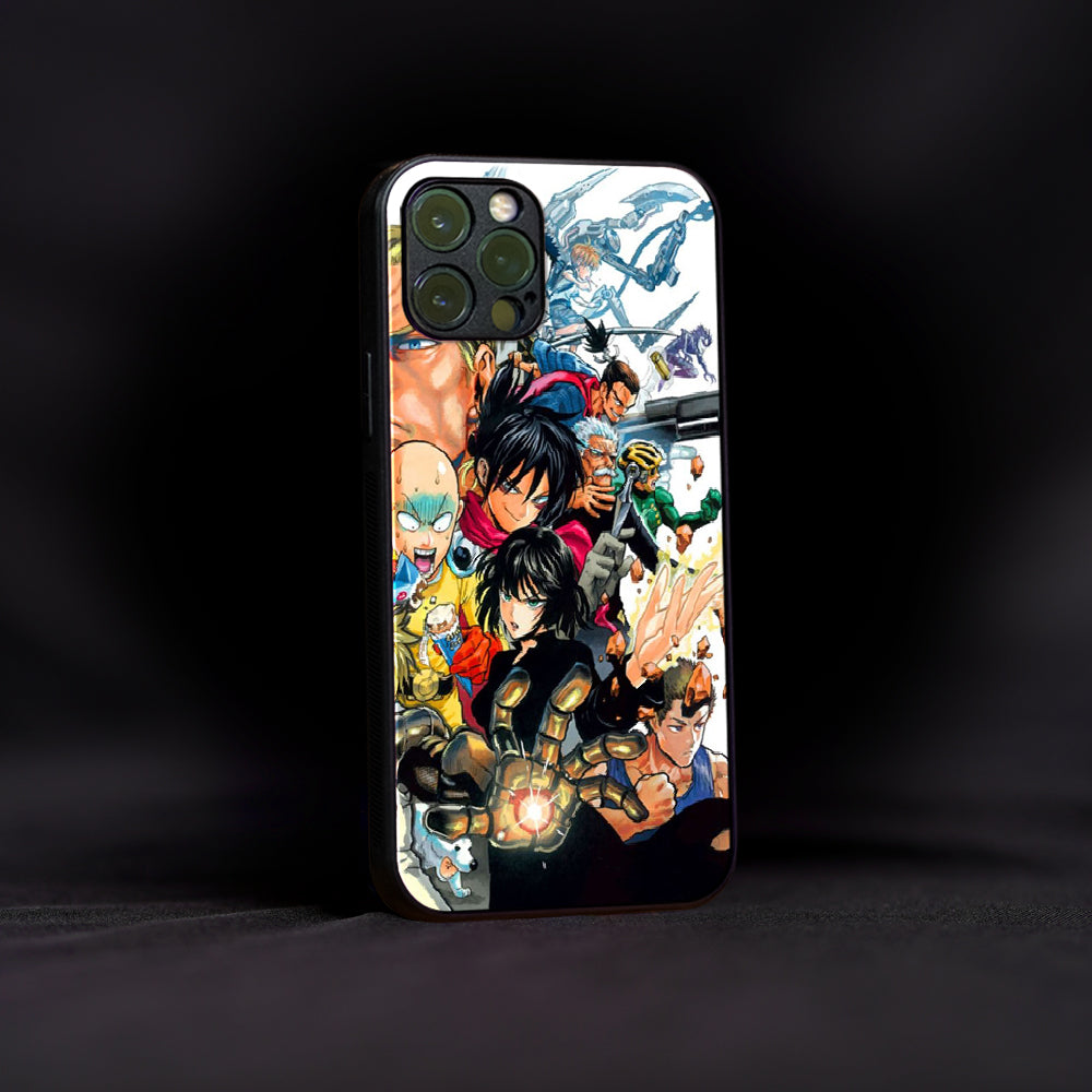 One Punch Man Crew Glass Case