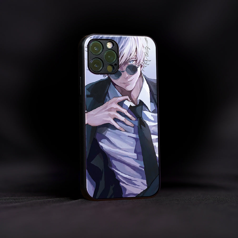 Stylish Satoru Gojo Glass Case – CASIME
