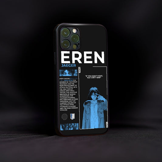 Eren Yeager Glass Case