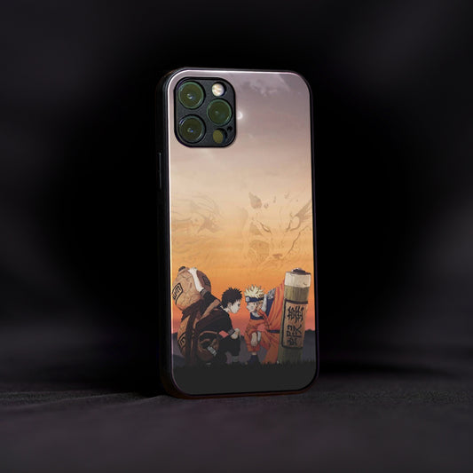 Naruto and Gaara Anime Glass Case
